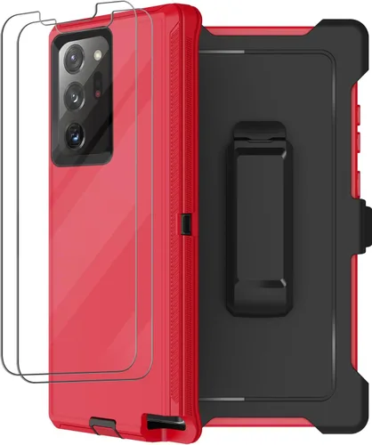 Miniatura 12 de Funda para Galaxy Note 20 Ultra con clip para cinturón, 2 protectores de pantalla, grado militar, cuerpo completo, resistente, a prueba de golpes