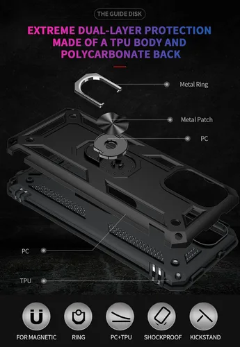 Miniatura 4 de Funda para Xiaomi redmi Note 10 Pro con protector de pantalla, ajuste delgado, protección militar, a prueba de golpes, funda trasera para Redmi Note