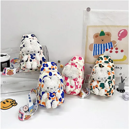 Miniatura 7 de Hiflyer Mochila para niños, mochila kawaii para niños, bolsa de viaje para niños, bolsa de pecho, bolsa cruzada para niños, mini mochila para niñas