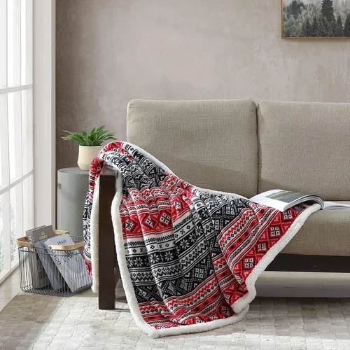 Miniatura 10 de Eddie Bauer - Manta, Forro Polar Cepillado y Ropa de Cama Sherpa Suave, Manta para Sofá y Cama (Gris Tono Alce, 50" x 60")