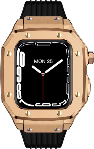 Miniatura 9 de Funda de aleación para Apple Watch Band Series 8, de 1.77 pulgadas, 1.65 pulgadas, 1.65 pulgadas, kit de modificación de marco de metal, accesorios