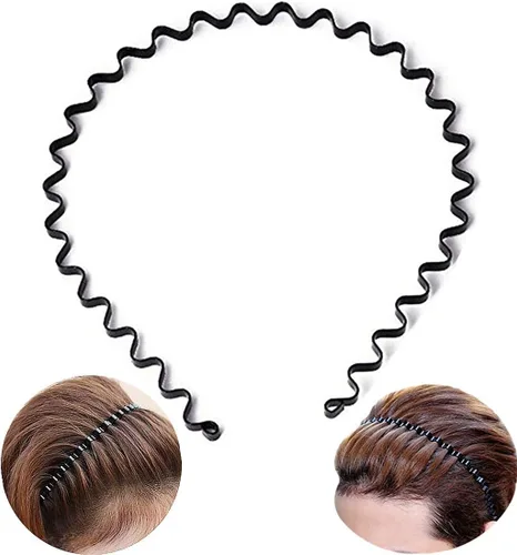 Miniatura 9 de bodbop XINGZHE Bandas para el cabello, diadema de metal para hombres y mujeres, diademas de moda para lavar la cara, maquillaje deportivo, banda