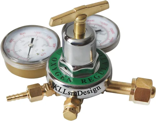 Miniatura 2 de Regulador de oxígeno resistente, regulador de antorcha de corte con medidor de tanque grande, salida 0-200PSI entrada 0-4000PSI CGA 540