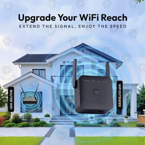 Miniatura 3 de Amplificador de señal WiFi más rápido 2026 cubre 10000 pies cuadrados y 80 dispositivos 2.4 GHz repetidor WiFi de alta velocidad con puerto Ethernet