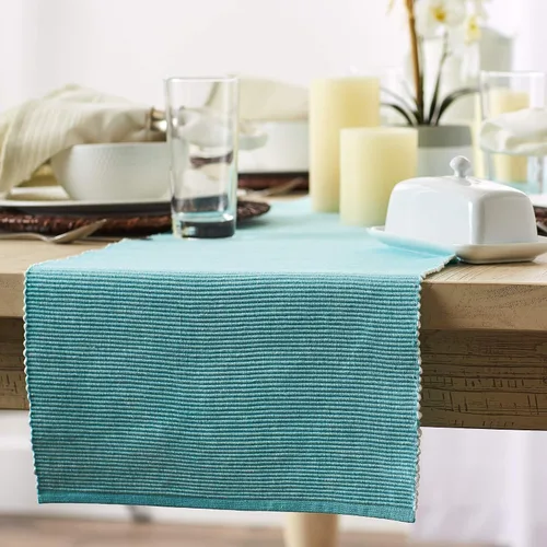 Miniatura 3 de DII Mesa de la colección de dos tonos, tablero de mesa, 13x72, aguamarina