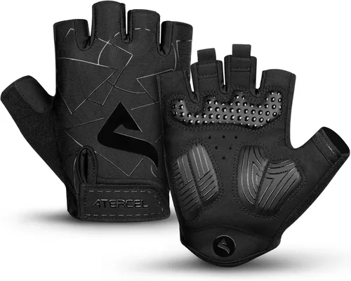 ATERCEL Guantes de ciclismo para hombre, para ciclismo, entrenamiento, gimnasio, entrenamiento, levantamiento de pesas, al aire libre, motocross,