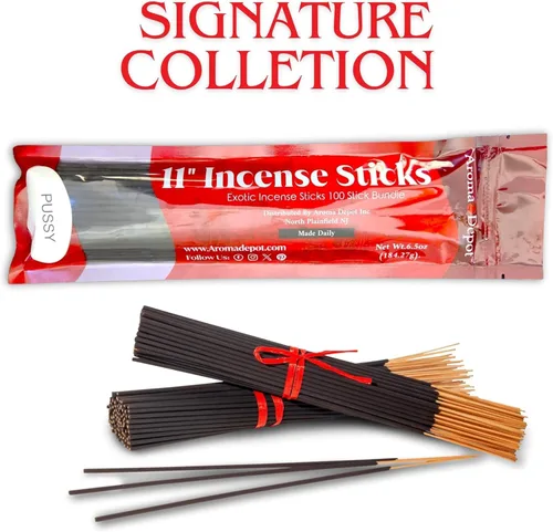 Miniatura 2 de Nag Champa - Varillas de incienso más exóticas de 11 pulgadas. Aproximadamente 85 a 100 varillas por paquete, cada barra natural se quema durante 45