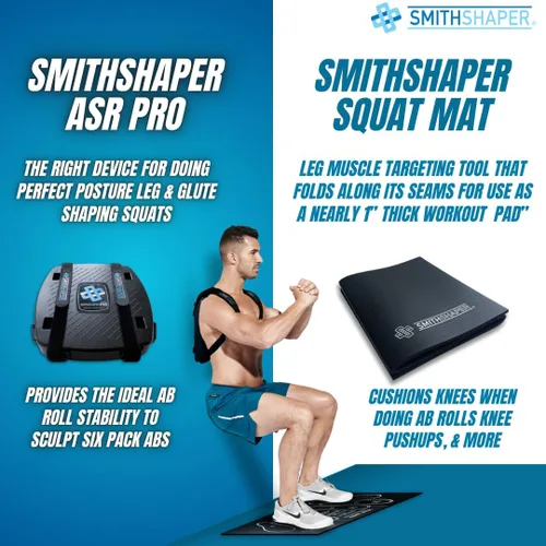 Miniatura 6 de PRO Ab Squat Roller + Paquete de alfombrilla para sentadillas