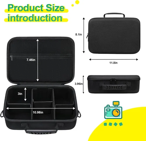 Miniatura 4 de BOVKE Funda de transporte para cámaras Canon EOS Rebel T7 / R50 / R6 Mark II / R100, estuche de almacenamiento para cámaras Canon, Sony, Nikon DSLR