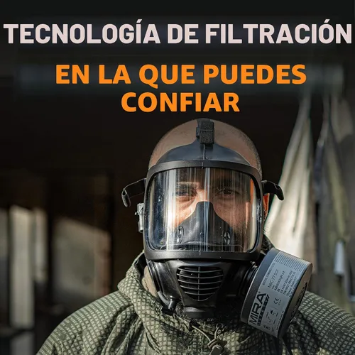 Miniatura 5 de MIRA Safety - NBC-77 SOF - Filtro único de máscara de gas de 40 mm - Filtros especiales combinados de respirador CBRN - Tamaño estándar OTAN