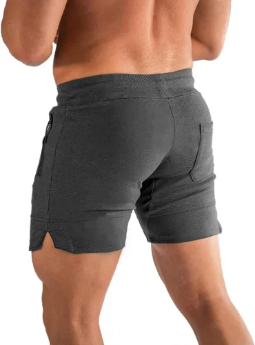 Miniatura 3 de PIDOGYM Pantalones cortos de entrenamiento para hombre de 5 pulgadas, pantalones cortos ajustados para culturismo, correr, entrenamiento