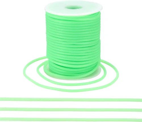 Miniatura 13 de PH PandaHall RCOR-CD0001-02-Yilisi - 3 rollos de cuerdas de peluquero para tejer de goma, para sujetar puntadas, tubo hueco de 0.07 pulgadas, 3
