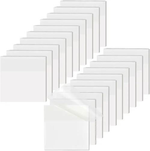 [1000 hojas] Notas adhesivas transparentes, notas adhesivas transparentes de 3 x 3 pulgadas, notas adhesivas autoadhesivas impermeables translúcidas