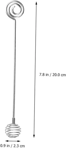 Miniatura 7 de Agitador de miel de acero inoxidable de grado alimenticio con asas cómodas para cócteles, cucharas de miel, palitos de agitación de mermelada, 3 uds