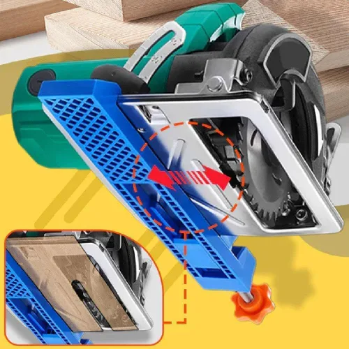 Miniatura 3 de Guía de base de corte ajustable para máquina, nueva abrazadera de posicionamiento de aserrado circular eléctrico y fresado, guía de corte de madera