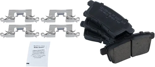 Miniatura 4 de TRQ Kit de pastillas de freno y rotores de rendimiento delantero y trasero, kit químico de freno, pastillas de freno, rotores de freno, ventilado