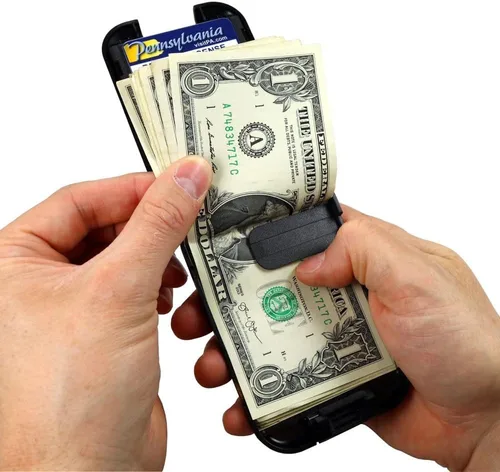 Miniatura 6 de Flipside Wallets 4 Cartera con bloqueo RFID para hombre con clip extraíble para dinero, delgada, segura y resistente a los golpes