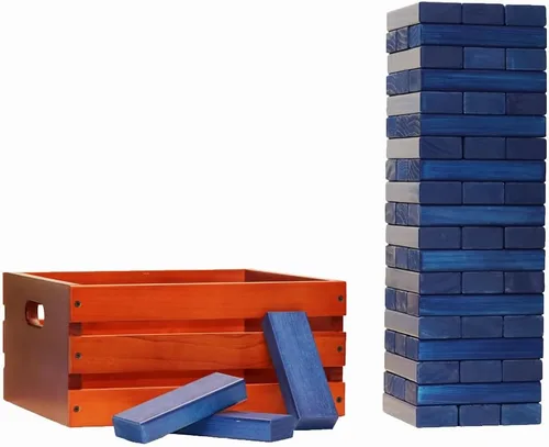 Miniatura 21 de Tailgating Pros Maderas gigantes de primera calidad con caja manchada: ¡elige los colores de tu equipo! Juego gigante para patio al aire libre