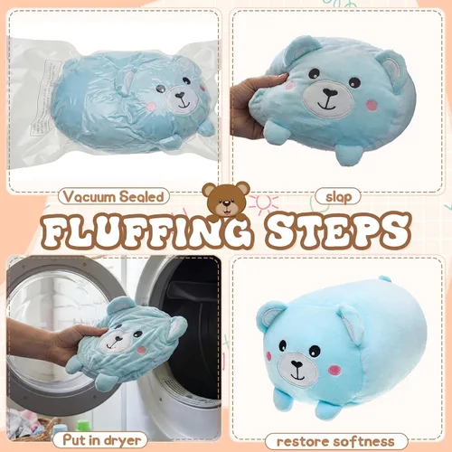 Miniatura 4 de Leitee 4 piezas de animales de peluche a granel de 8 pulgadas, lindos juguetes de peluche para niños y niñas, caja de regalo de cumpleaños, juguetes