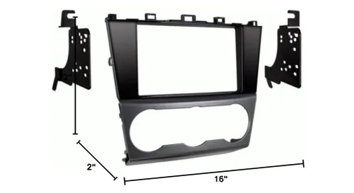 Miniatura 2 de Metra 95-8907HG Kit de tablero doble DIN para Subaru Impreza 2015-2021 - Forester - WRX - WRX STI - XV Crosstrek - Vehículos Crosstrek (negro)