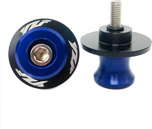 Miniatura 2 de 6MM M6 X 1.5 Motocicleta Swing Arm Sliders Carretes CNC Tornillos de soporte de brazo oscilante 2 piezas para Yamaha YZF R1 R3 R6 R25 R125 R6S 600R