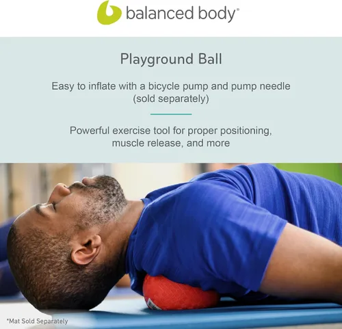 Miniatura 6 de Balanced Body Bola de juegos, herramienta de masaje y alineación, esfera de ejercicio inflable, 5 pulgadas