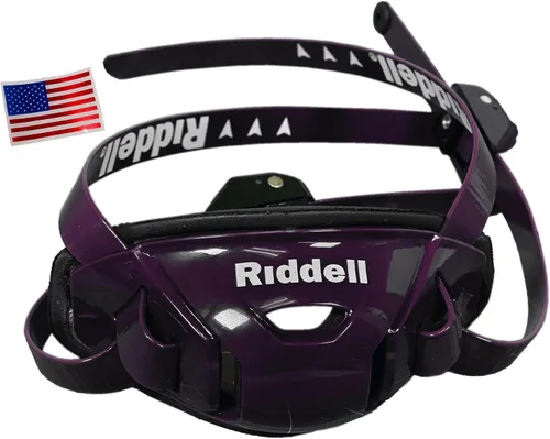 Miniatura 3 de Riddell SpeedFlex Hard Cup Cam-Loc Chinstrap + calcomanía para casco de la bandera de Estados Unidos