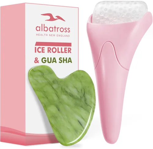 Gua Sha y Rodillo de Hielo para Cara, Pequeños Regalos, Herramientas Faciales para Reducir la Hinchazón y el Enrojecimiento en la Rutina de Cuidado
