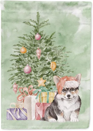 Miniatura 68 de Caroline's Treasures CK8213GF Bulldog Inglés #2 Regalos de Navidad y árbol de jardín Bandera de buzón Bandera decorativa para patio exterior, patio