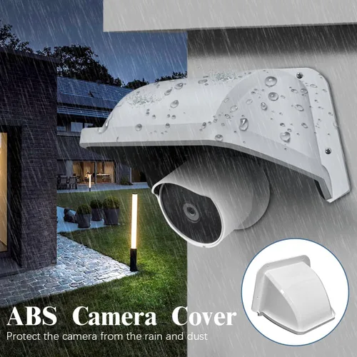 Miniatura 3 de OOSSXX Cámara de seguridad universal Sun Rain Cover Shield Cover Shield para cámara de vigilancia Techo protector para domo/Bullet cámara exterior