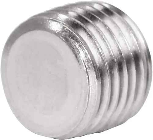 Miniatura 5 de Tapón de tubería NPT de 1 pulgada, rosca macho de acero inoxidable, cabeza hexagonal interna avellanada (paquete de 2)