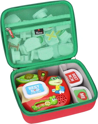 Miniatura 2 de Mchoi Estuche de almacenamiento para el juego de letras magnéticas de Leapfrog Tad's Fridge Phonics, solo funda