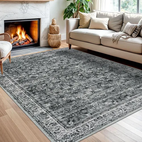 Miniatura 43 de SIILOOM Alfombra antideslizante de pasillo moderna de 2 x 5, súper suave, para pasillos, decoración para cocina, alfombras para pasillos sin 2-Verde