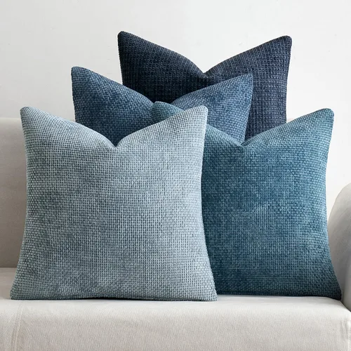Miniatura 18 de MIULEE Paquete de 4 fundas de almohada para sofá, 16 x 16 pulgadas, fundas de almohada decorativas de felpilla suave color crema, fundas de cojín