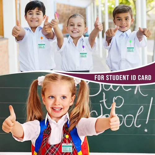 Miniatura 2 de Handepo 200 carretes retráctiles para insignias, portatarjetas retráctiles a granel con clips, soporte de identificación, clip para llavero para Con