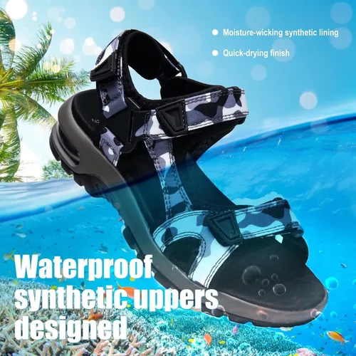 Miniatura 4 de visionreast Boys Sandals Camouflage Print Kids Fashion Sport Sandals Outdoor Sandal Athletic Casual Sandals Beach Shoes