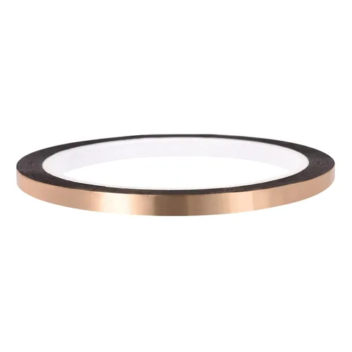 Miniatura 16 de Cinta de película de poliéster metalizado en tono dorado [para pared decorativa, embalaje, impresión] -0.12 pulgadas x 164 pies/1 rollo