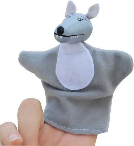 Miniatura 3 de 3 pequeños cerdos y marionetas de dedo de lobo, juguete para contar historias para niños pequeños, disfraz de marioneta de tres cerdos pequeños