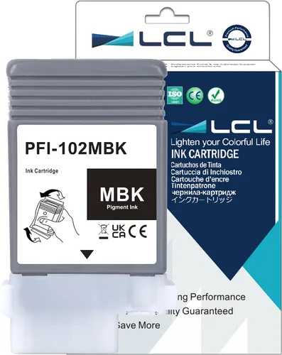 Miniatura 10 de LCL PFI102 Cartucho de tinta negra de repuesto para Canon PFI-102 PFI-102BK para Canon imagePROGRAF iPF500 iPF510 iPF600 iPF605 iPF610 iPF650 iPF655