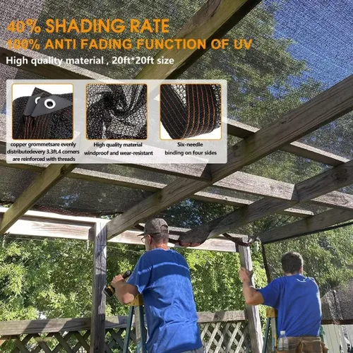 Miniatura 3 de Tela de sombra para plantas de invernadero, velas de sombra con 40-50% de bloqueo solar - para jardín exterior, pérgola, patio, césped, plantas