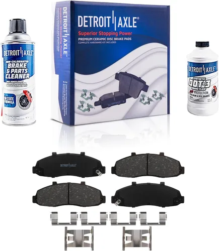 Miniatura 46 de Detroit Axle - Pastillas de freno traseras para Honda Odyssey 2011-2017 Pilot 2007-2013 MDX 2010-2013 ZDX 2010-2013 Pastillas de freno de cerámica