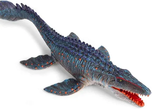 Miniatura 6 de SIENON Jurassic - Juguete grande de dinosaurio Mosasaurus de 13.4 pulgadas, figuras de dinosaurio realistas, figura de dinosaurio, monstruo de mar