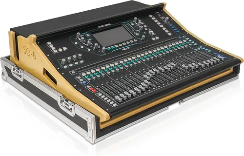 Miniatura 8 de Sound Town Estuche Mezclador ATA de Madera Contrachapada con Protección Interior de Espuma y Ruedas Integradas para Mezclador Digital Midas M32 Negro