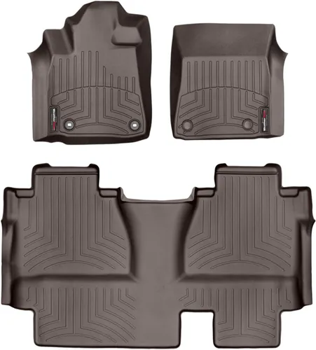 Miniatura 9 de WeatherTech Revestimientos de suelo personalizados para Toyota Tundra - 1ª y 2ª fila (444081-440939), negro
