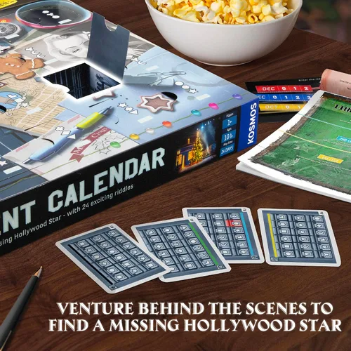 Miniatura 5 de EXIT: The Game - Calendario de Adviento - La estrella de Hollywood perdida Navidad Calendario Adviento Juego misterioso Actividad familiar