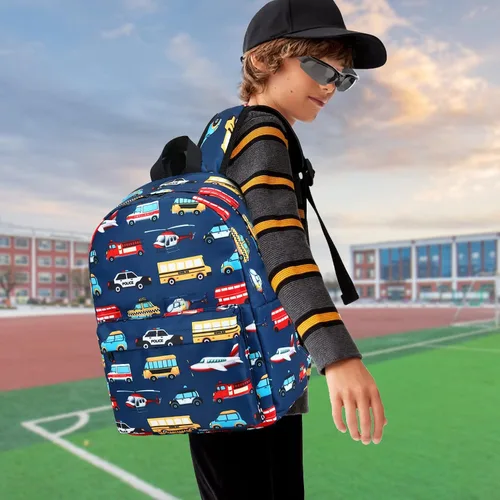 Miniatura 6 de CAMTOP - Conjunto de mochila y lonchera con estampados divertidos para niños de preescolar y primaria