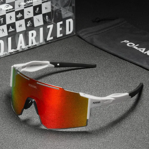 Miniatura 3 de Gafas de sol deportivas polarizadas UV400 para hombres y mujeres, gafas de ciclismo resistentes al viento para conducción, carrera, golf, lentes