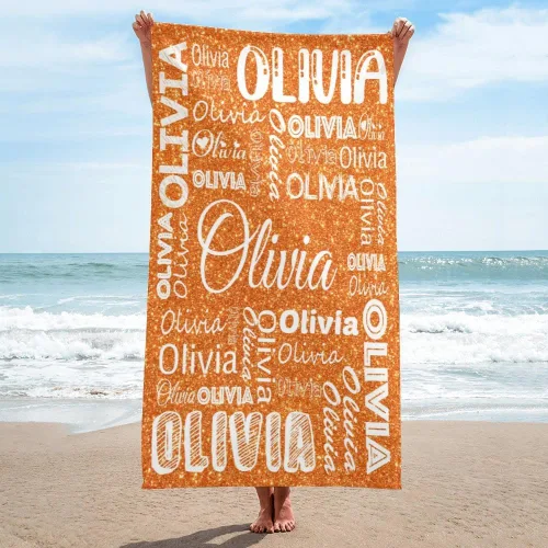 Miniatura 23 de Dr.TOUGH Toallas de playa personalizadas para adultos y niños, toallas de piscina personalizadas con nombre, toallas de playa de microfibra