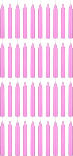 Miniatura 11 de MEGA CANDLES 20 piezas de velas cónicas mini sin perfume amarillas exquisitas, 10 cm de alto x 1 cm de diámetro, Campanas Mágicas, Encantamiento