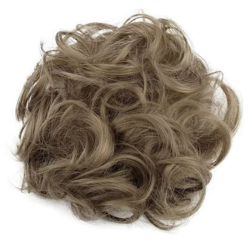 Miniatura 43 de CAISHA by Prettyshop Hairpiece Scrunchy Updo Bridal Peinado Voluminoso Ondulado Moño Desordenado Mezcla Rubio G13AL